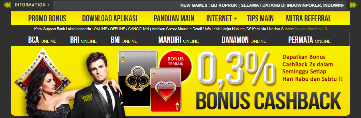 Poker Online, DominoQQ, dan BandarQ di IndowinPoker, situs terpercaya untuk permainan uang asli