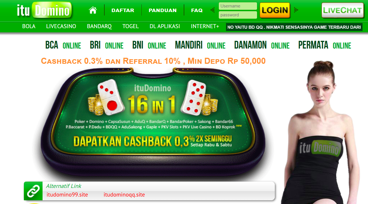 DominoQQ, BandarQ, dan Poker Online di Itudomino, situs terpercaya untuk permainan uang asli